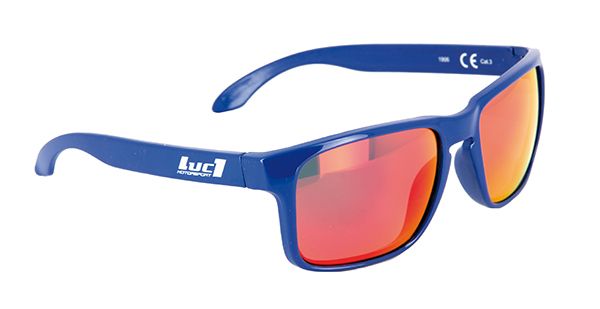 Specifiek motto Twinkelen Luc1 - Blue sunglasses - Red mirror glasses - Cat. 3 - CE 100% UV -  GOGGLESUN31 - Sifam
